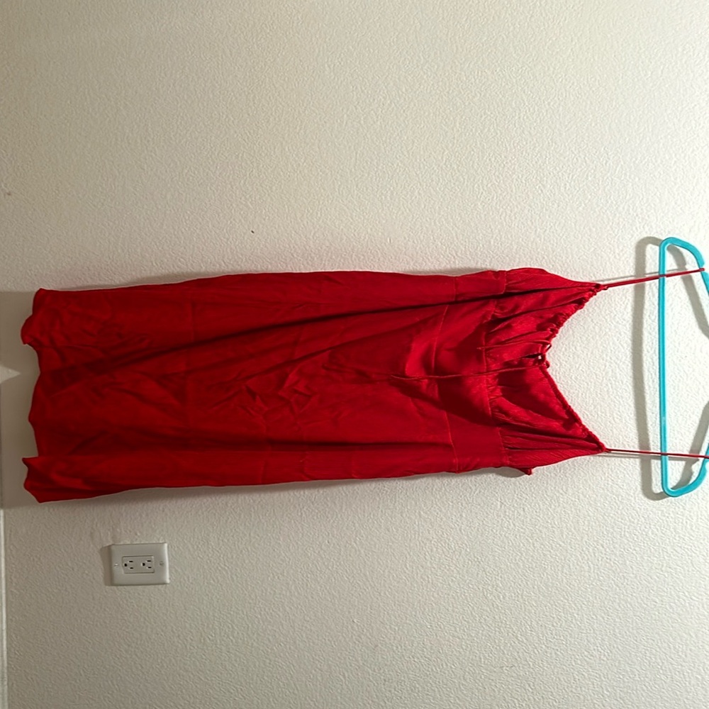 Red H&M long dress